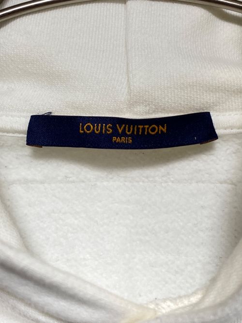 LOUIS VUITTON（ルイ ヴィトン）LOUIS VUITTON (ルイ ヴィトン) インサイドアウト プルオーバーパーカー ホワイト サイズ:Mの古着・服飾アイテム