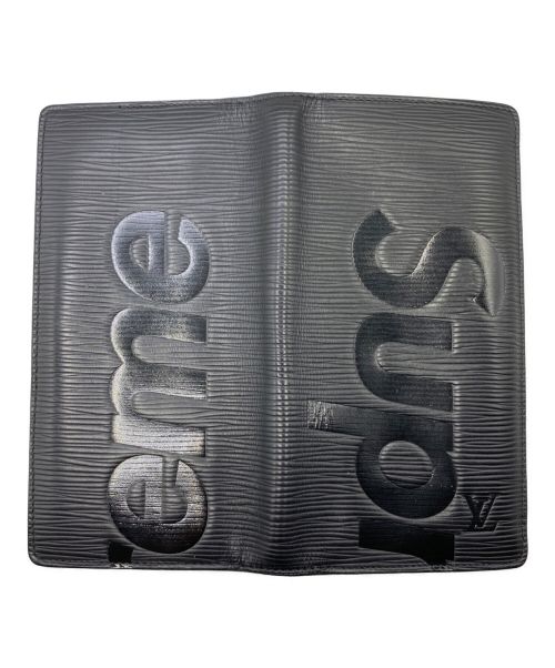 LOUIS VUITTON（ルイ ヴィトン）LOUIS VUITTON (ルイ ヴィトン) SUPREME (シュプリーム) エピ ポルトフォイユブラザ ロング ウォレット ブラック サイズ:-の古着・服飾アイテム