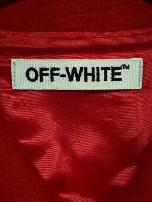 OFFWHITE（オフホワイト）OFFWHITE (オフホワイト) Varsity jacket レッド サイズ:Mの古着・服飾アイテム