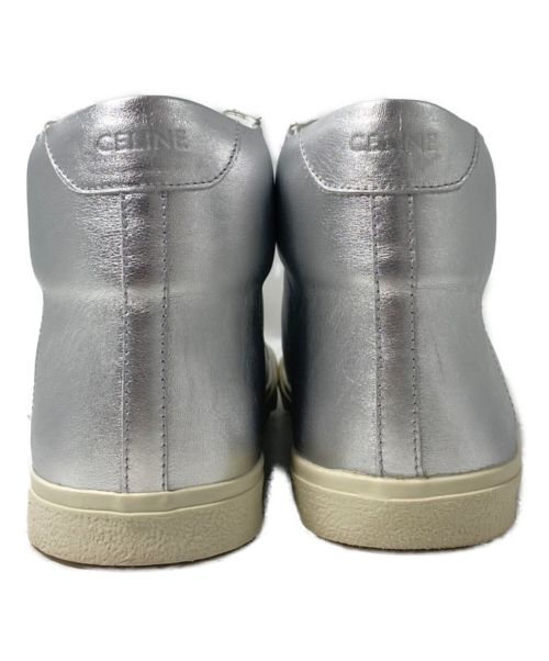 CELINE（セリーヌ）CELINE (セリーヌ) CT-01ハイカットスニーカー シルバー サイズ:40 未使用品の古着・服飾アイテム