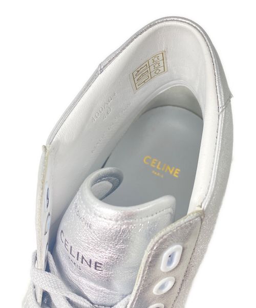 CELINE（セリーヌ）CELINE (セリーヌ) CT-01ハイカットスニーカー シルバー サイズ:40 未使用品の古着・服飾アイテム
