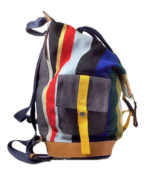 LOEWE（ロエベ）LOEWE (ロエベ) Eye Loewe Nature(アイ ロエベ ネイチャー)コンバーチブルバックパック マルチカラーの古着・服飾アイテム
