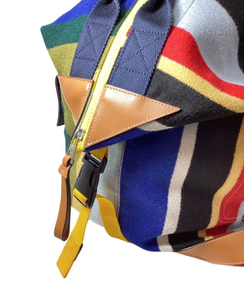 LOEWE（ロエベ）LOEWE (ロエベ) Eye Loewe Nature(アイ ロエベ ネイチャー)コンバーチブルバックパック マルチカラーの古着・服飾アイテム