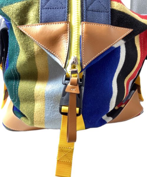 LOEWE（ロエベ）LOEWE (ロエベ) Eye Loewe Nature(アイ ロエベ ネイチャー)コンバーチブルバックパック マルチカラーの古着・服飾アイテム