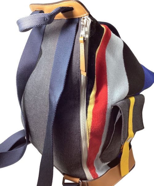 LOEWE（ロエベ）LOEWE (ロエベ) Eye Loewe Nature(アイ ロエベ ネイチャー)コンバーチブルバックパック マルチカラーの古着・服飾アイテム