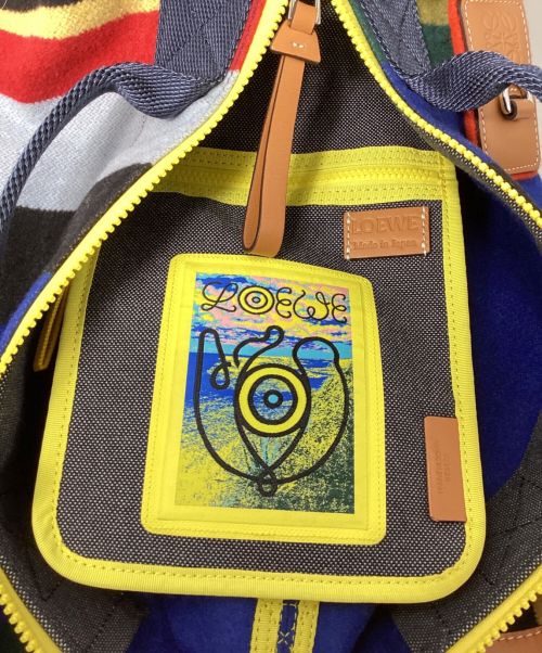 LOEWE（ロエベ）LOEWE (ロエベ) Eye Loewe Nature(アイ ロエベ ネイチャー)コンバーチブルバックパック マルチカラーの古着・服飾アイテム