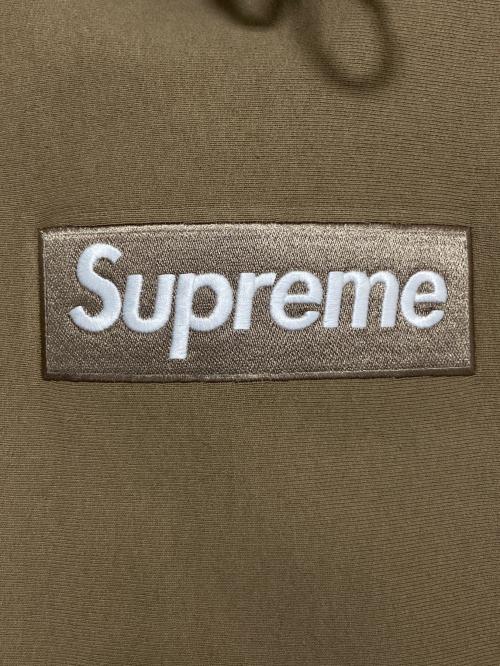SUPREME（シュプリーム）SUPREME (シュプリーム) BOX LOGO HOODED SHIRT カーキ サイズ:Mの古着・服飾アイテム