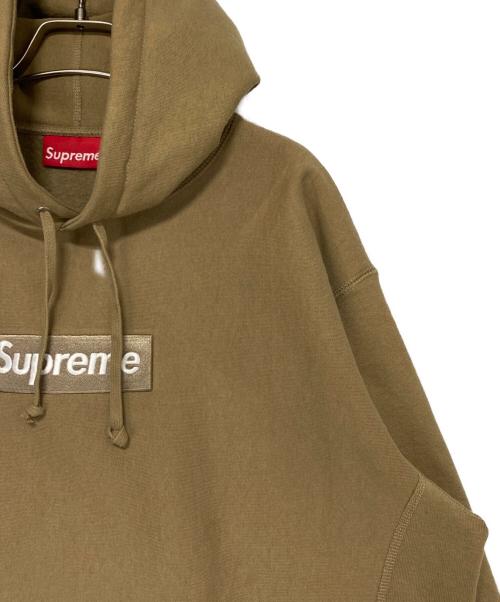 SUPREME（シュプリーム）SUPREME (シュプリーム) BOX LOGO HOODED SHIRT カーキ サイズ:Mの古着・服飾アイテム