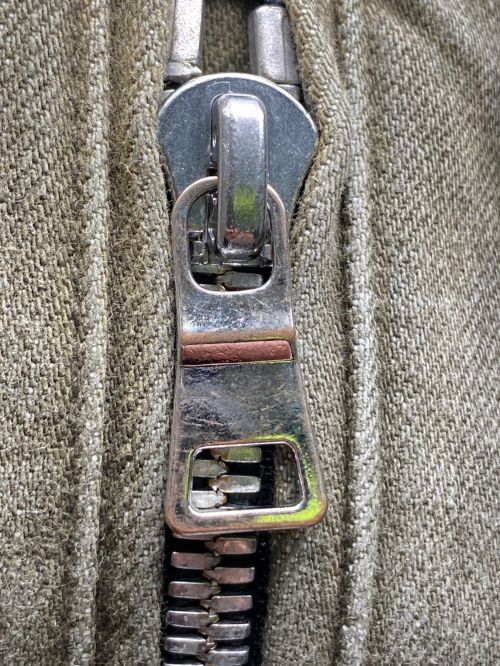 BALMAIN（バルマン）BALMAIN (バルマン) 金属刺繍デニムライダースジャケット オリーブ サイズ:Mの古着・服飾アイテム