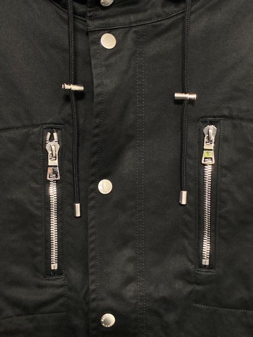 BALMAIN（バルマン）BALMAIN (バルマン) バックロゴプリントモッズコート ブラック サイズ:48の古着・服飾アイテム