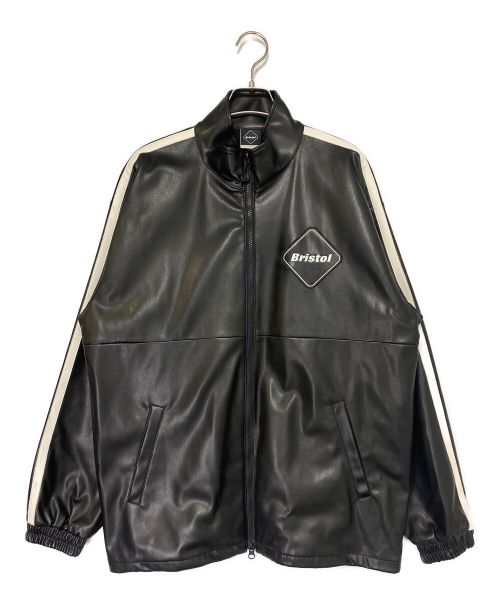 F.C.R.B.（エフシーレアルブリストル）F.C.R.B. (エフシーアールビー) SYNTHETIC LEATHER BLOUSON ブラック サイズ:Lの古着・服飾アイテム