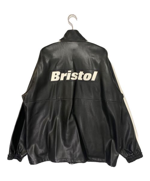 F.C.R.B.（エフシーレアルブリストル）F.C.R.B. (エフシーアールビー) SYNTHETIC LEATHER BLOUSON ブラック サイズ:Lの古着・服飾アイテム