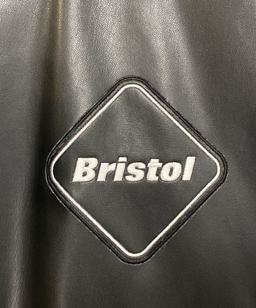 F.C.R.B.（エフシーレアルブリストル）F.C.R.B. (エフシーアールビー) SYNTHETIC LEATHER BLOUSON ブラック サイズ:Lの古着・服飾アイテム
