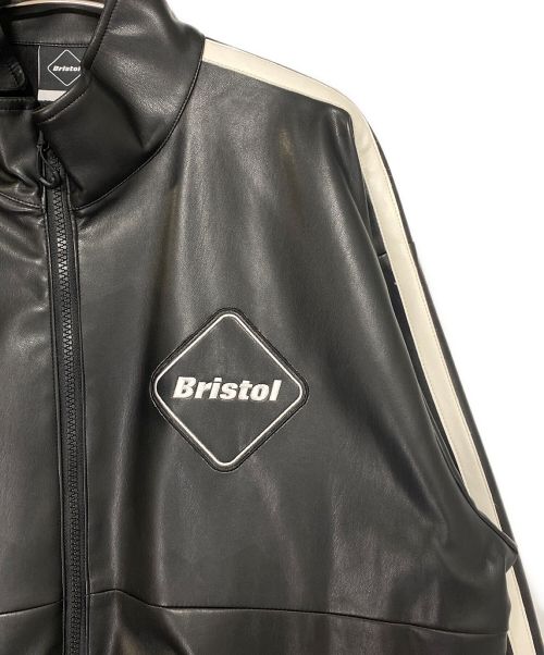 F.C.R.B.（エフシーレアルブリストル）F.C.R.B. (エフシーアールビー) SYNTHETIC LEATHER BLOUSON ブラック サイズ:Lの古着・服飾アイテム