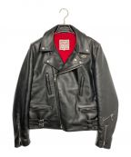 Lewis Leathersルイスレザース）の古着「ホースハイド ライダースジャケット」｜ブラック