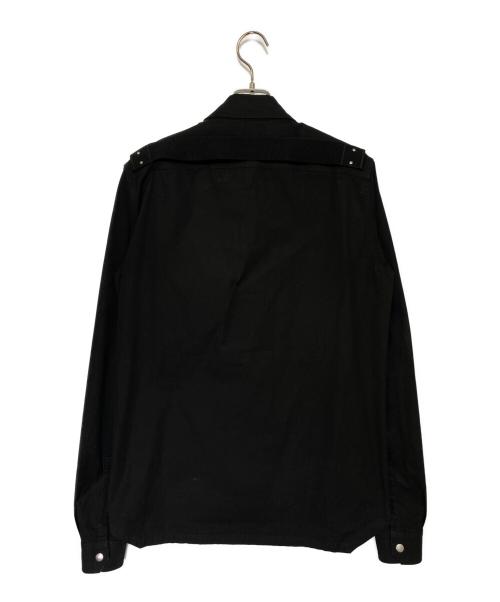 RICK OWENS（リックオウエンス）RICK OWENS (リック オウエンス) Outer Shirts ブラック サイズ:46の古着・服飾アイテム