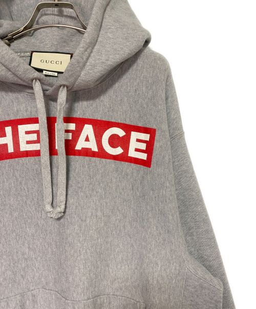 GUCCI（グッチ）GUCCI (グッチ) The Face HOODIE グレー サイズ:Mの古着・服飾アイテム
