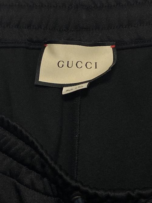 GUCCI（グッチ）GUCCI (グッチ) テクニカルジャージーパンツ ブラック サイズ:Sの古着・服飾アイテム
