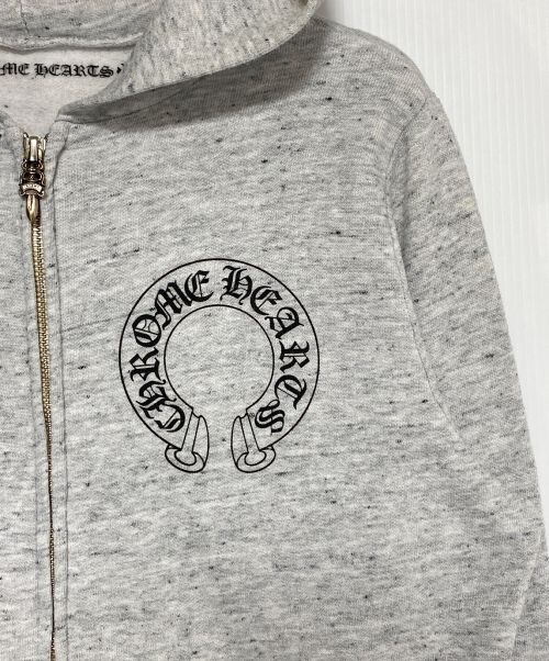 CHROME HEARTS（クロムハーツ）CHROME HEARTS (クロムハーツ) MATTY BOY (マッティー ボーイ) ZIP UP HOODIE グレー サイズ:Sの古着・服飾アイテム