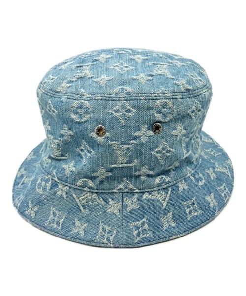 LOUIS VUITTON（ルイ ヴィトン）LOUIS VUITTON (ルイ ヴィトン) バケット モノグラム エッセンシャル インディゴ サイズ:58の古着・服飾アイテム