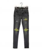 AMIRIアミリ）の古着「MX1 ULTRASUEDE JEAN」｜ブラック