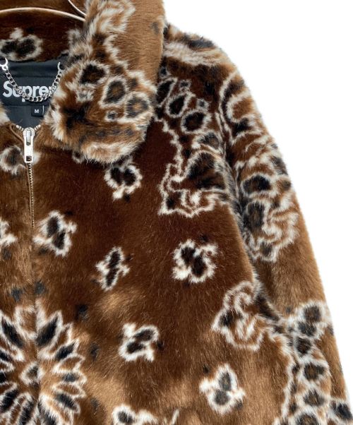 SUPREME（シュプリーム）SUPREME (シュプリーム) Bandana Faux Fur Bomber Jacket ブラウン サイズ:Mの古着・服飾アイテム