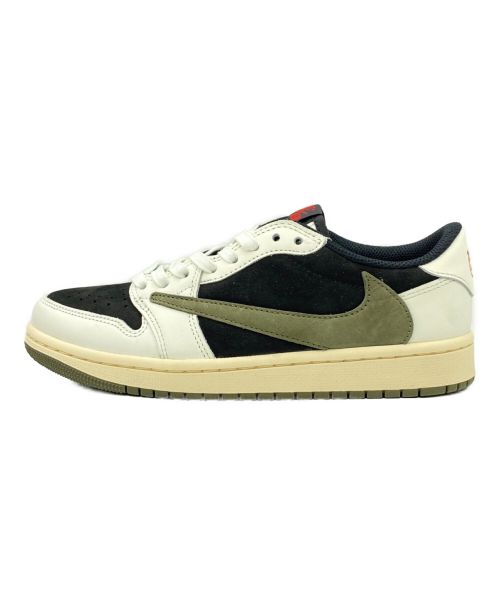 NIKE（ナイキ）NIKE (ナイキ) Travis Scott (トラヴィス スコット) AIR JORDAN 1 RETRO LOW OG SP アイボリー×ブラック サイズ:24.5cm（US6.5） 未使用品の古着・服飾アイテム