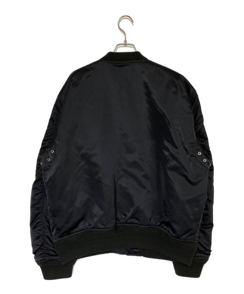 DIESEL（ディーゼル）DIESEL (ディーゼル) MA-1ジャケット ブラック サイズ:XLの古着・服飾アイテム
