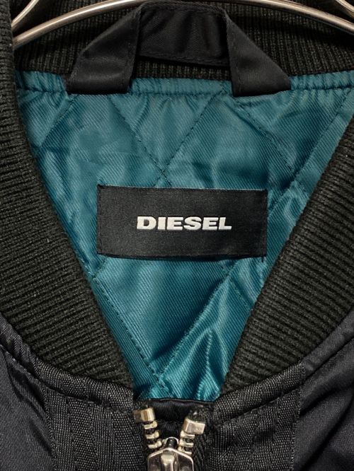 DIESEL（ディーゼル）DIESEL (ディーゼル) MA-1ジャケット ブラック サイズ:XLの古着・服飾アイテム