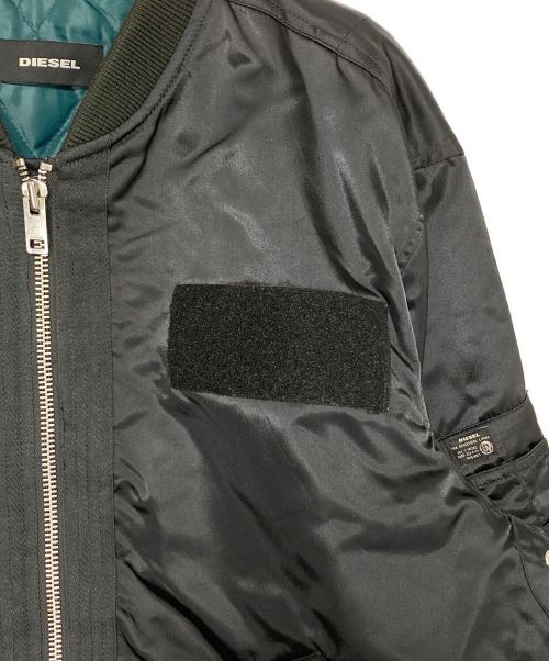 DIESEL（ディーゼル）DIESEL (ディーゼル) MA-1ジャケット ブラック サイズ:XLの古着・服飾アイテム