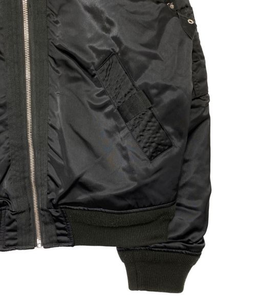 DIESEL（ディーゼル）DIESEL (ディーゼル) MA-1ジャケット ブラック サイズ:XLの古着・服飾アイテム