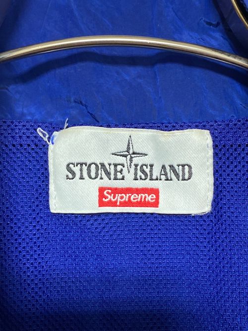 SUPREME（シュプリーム）SUPREME (シュプリーム) STONE ISLAND (ストーンアイランド) Nylon Metal Track Jacket ブルー サイズ:Lの古着・服飾アイテム