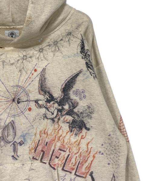 SAINT MICHAEL（セントマイケル）SAINT MICHAEL (セントマイケル) HOODIE DR.WOO アイボリー サイズ:SIZE Lの古着・服飾アイテム