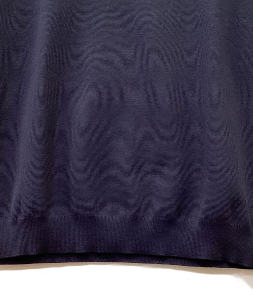 saby（サバイ）saby (サバイ) ミラノリブ クルーネック Tシャツ ネイビー サイズ:1 未使用品の古着・服飾アイテム