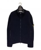 STONE ISLANDストーンアイランド）の古着「ハイネックニットジップアップジャケット」｜ネイビー