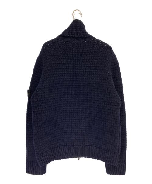 STONE ISLAND（ストーンアイランド）STONE ISLAND (ストーンアイランド) ハイネックニットジップアップジャケット ネイビー サイズ:XLの古着・服飾アイテム