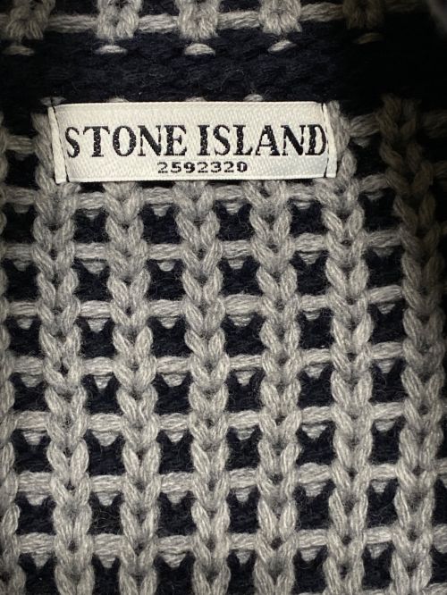 STONE ISLAND（ストーンアイランド）STONE ISLAND (ストーンアイランド) ハイネックニットジップアップジャケット ネイビー サイズ:XLの古着・服飾アイテム