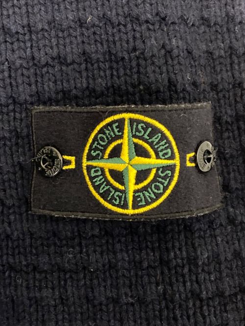 STONE ISLAND（ストーンアイランド）STONE ISLAND (ストーンアイランド) ハイネックニットジップアップジャケット ネイビー サイズ:XLの古着・服飾アイテム