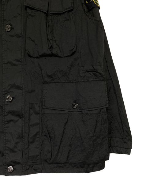 STONE ISLAND（ストーンアイランド）STONE ISLAND (ストーンアイランド) NYLON METAL SHIRT JACKET ブラック サイズ:Lの古着・服飾アイテム