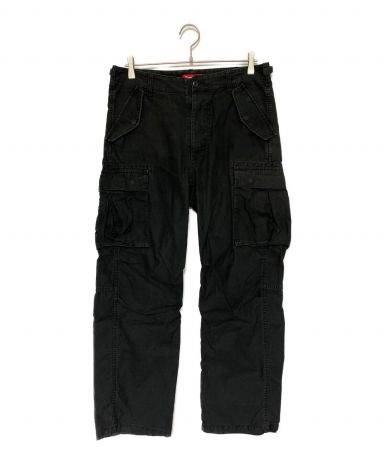 値下げ中7-30SUPREME シュプリーム　ワークパンツカーゴパンツ 中古・古着通販】SUPREME (シュプリーム) cargo pant ブラック サイズ