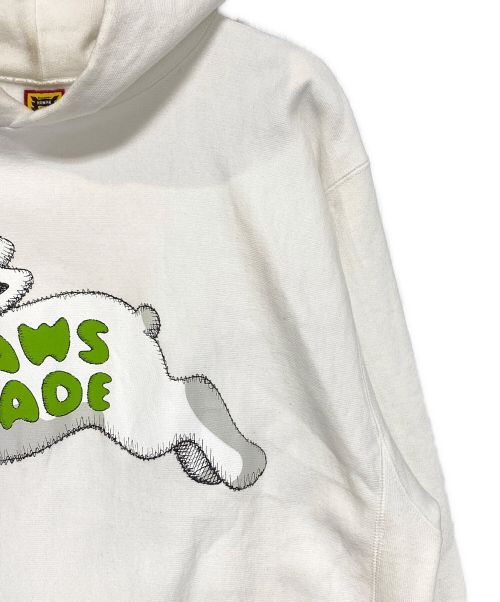 HUMAN MADE（ヒューマンメイド）HUMAN MADE (ヒューマンメイド) KAWS (カウズ) KAWS MADE Hoodie ホワイト サイズ:XLの古着・服飾アイテム