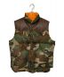 Rocky Mountain FeatherBed（ロッキーマウンテンフェザーベッド）の古着「WOODLAND FRAM CAMO柄DOWN VEST」｜カモ