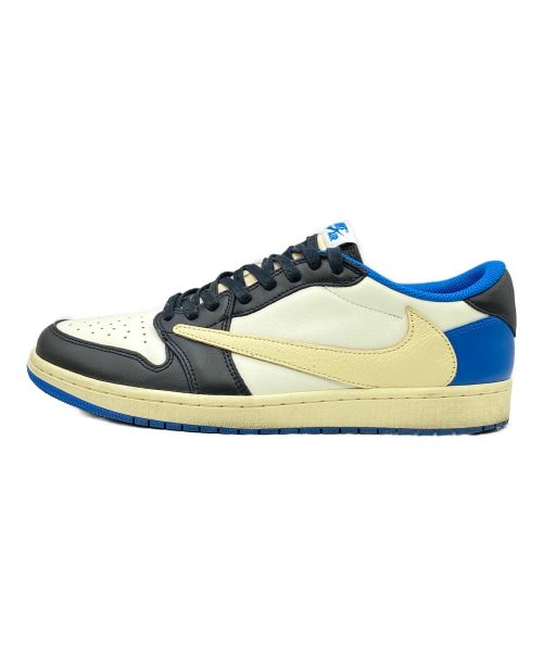 NIKE（ナイキ）NIKE (ナイキ) Travis Scott (トラヴィス スコット) FRAGMENTS (フラグメント) AIR JORDAN 1 LOW OG SP ホワイト×ブルー サイズ:29cm （US11）の古着・服飾アイテム