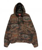 SUPREMEシュプリーム）の古着「Leather Collar Utility Jacket」｜ブラウン