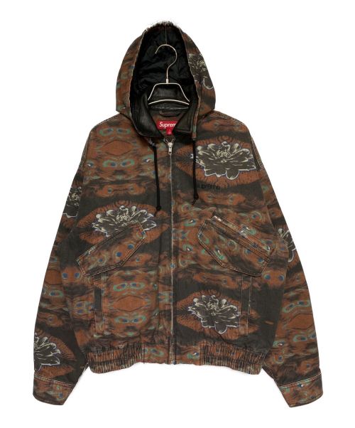 SUPREME（シュプリーム）SUPREME (シュプリーム) Leather Collar Utility Jacket ブラウン サイズ:Sの古着・服飾アイテム