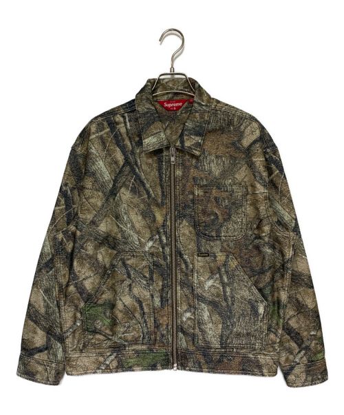 SUPREME（シュプリーム）SUPREME (シュプリーム) Moleskin Work Jacket グリーン サイズ:Sの古着・服飾アイテム