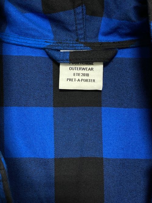 VETEMENTS（ヴェトモン）VETEMENTS (ヴェトモン) Light Flannel Robe Coat ブルー サイズ:XSの古着・服飾アイテム