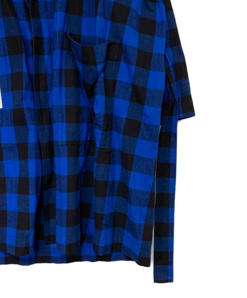 VETEMENTS（ヴェトモン）VETEMENTS (ヴェトモン) Light Flannel Robe Coat ブルー サイズ:XSの古着・服飾アイテム