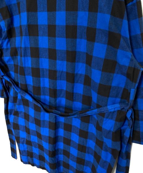 VETEMENTS（ヴェトモン）VETEMENTS (ヴェトモン) Light Flannel Robe Coat ブルー サイズ:XSの古着・服飾アイテム