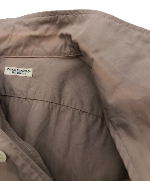 PHIGVEL MAKERS（フィグベルマーカーズ）PHIGVEL MAKERS (フィグベルマーカーズ) OPEN COLLAR LS SHIRT ベージュ サイズ:SIZE 2の古着・服飾アイテム